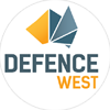 Defence West logo.