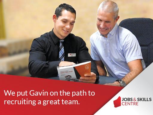Gavin at the Jobs and Skills Centre