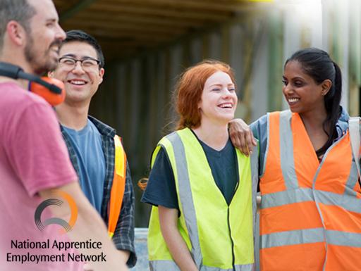 Apprentices with an employer.