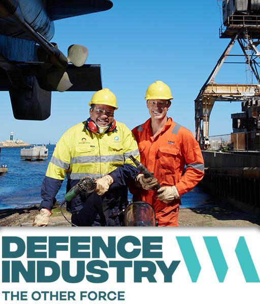 Working in the defence industry.