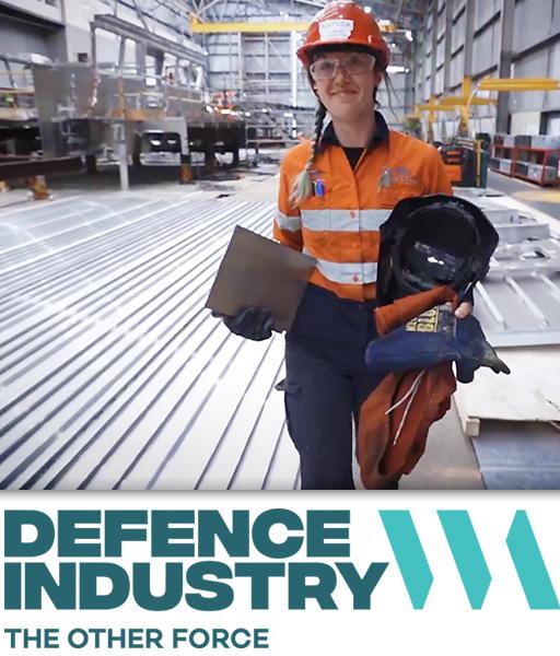 Working in the defence industry.