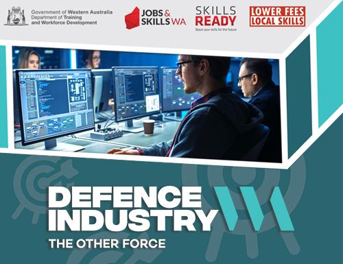 Defence industry the other force users on a computer screen